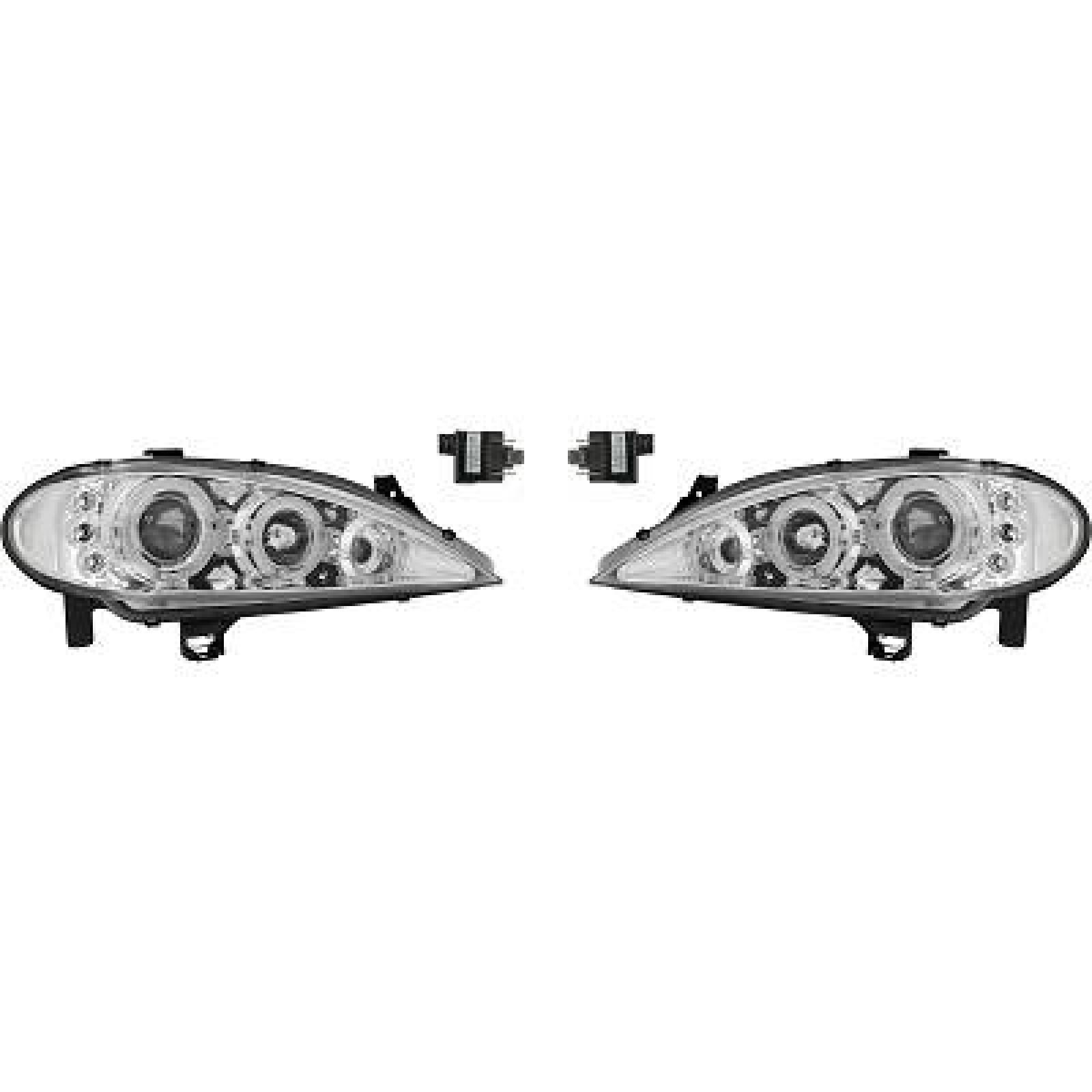 DESIGNSCHEINWF.SET MEGANE, passend für 99-02       KLARGLAS/CHROM