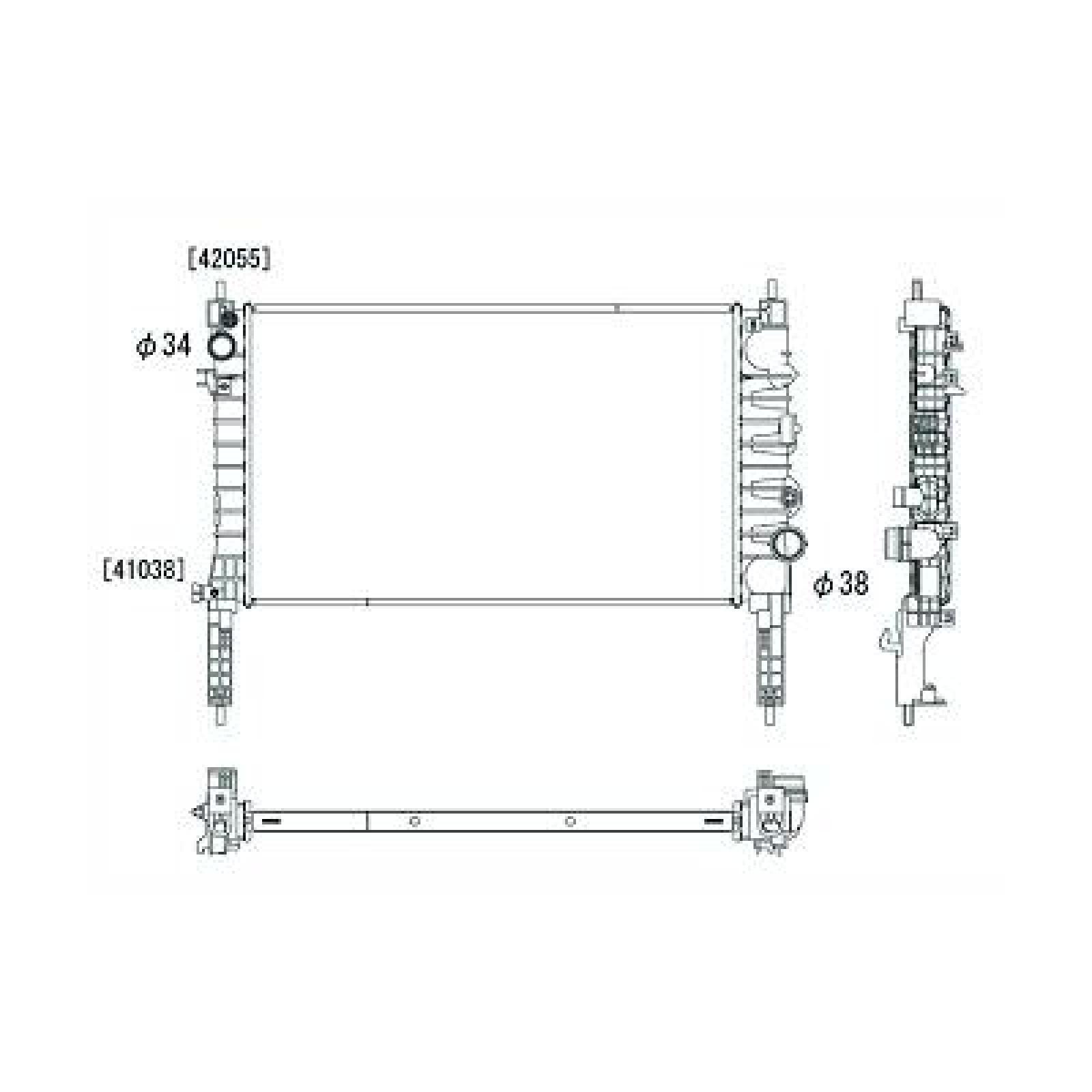 KÜHLER                   , passend für OPEL Mokka / Mokka X 1,4 13 00 345