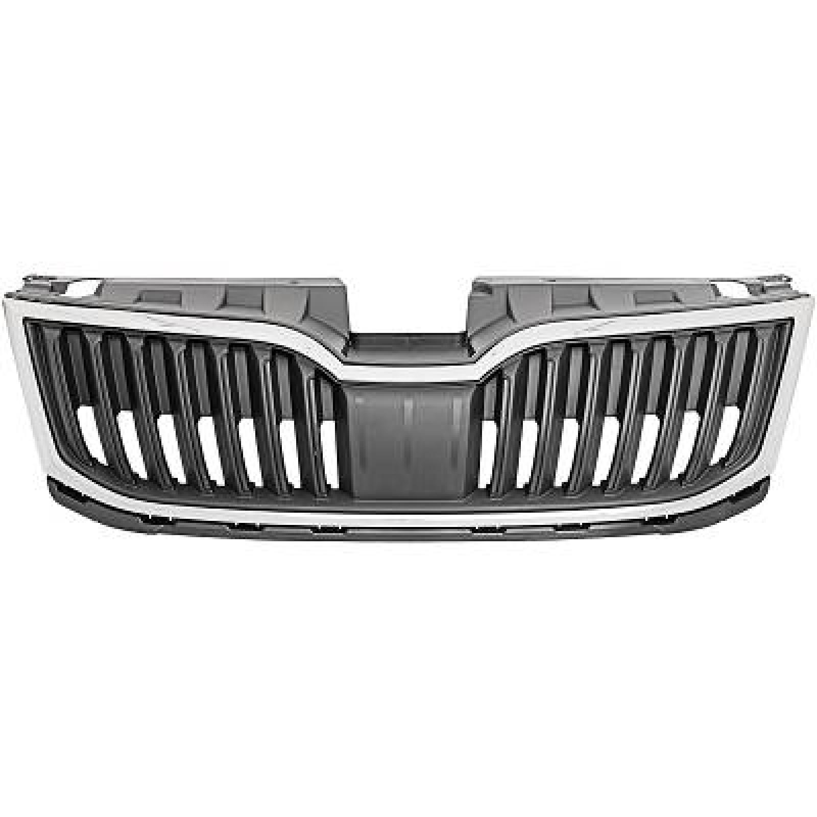 KÜHLERGRILL       OCTAVIA, passend für 17-20        SCHWARZ/CHROM 5E0853653A ZD4