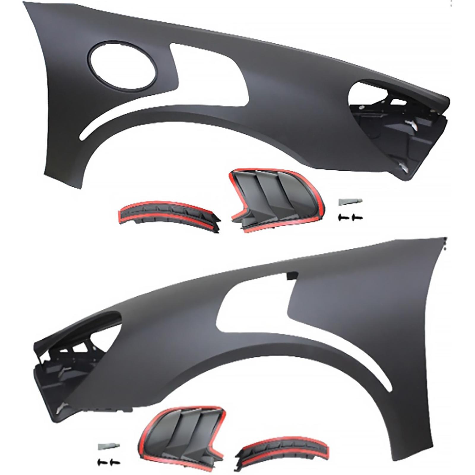 KOTFLÜGELSET CAYMAN/BOXTER passend für 13-16   MIT LUFTEINLASS