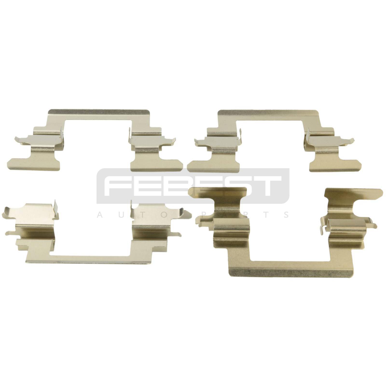 Montagesatz bremsbeläge hinten passend für CHRYSLER SEBRING, CITROEN C3 AIRCROSS, CITROEN C4 AIRCROSS, DODGE STRATUS, MITSUBISHI ASX, MITSUBISHI DELICA D5, MITSUBISHI DION, MITSUBISHI ECLIPSE, MITSUBISHI GALANT, MITSUBISHI GRANDIS