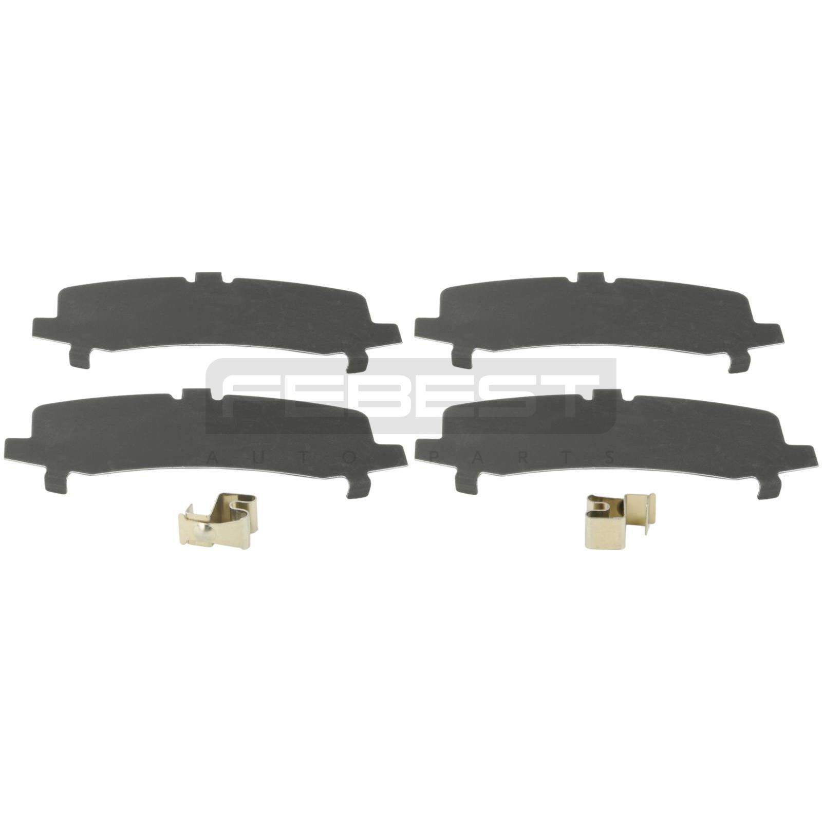 Montagesatz bremsbeläge hinten passend für LEXUS GX, TOYOTA 4 RUNNER, TOYOTA FJ CRUISER, TOYOTA LAND CRUISER, TOYOTA LAND CRUISER 90, TOYOTA LAND CRUISER PRADO, TOYOTA LAND CRUISER VAN, TOYOTA SEQUOIA, TOYOTA (FAW) LAND CRUISER PR