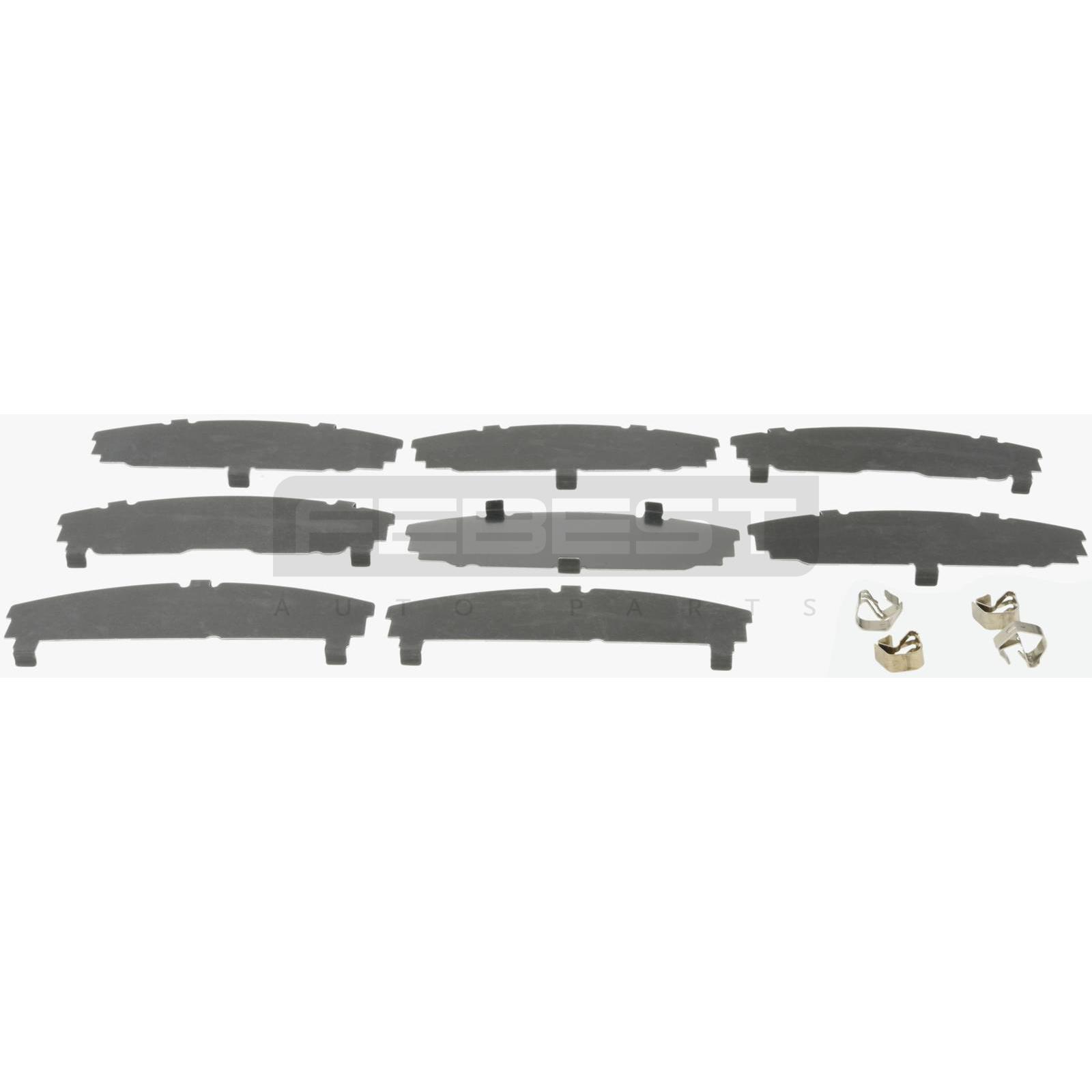 Montagesatz bremsbeläge hinten passend für TOYOTA AURIS, TOYOTA BLADE, TOYOTA MARK X ZIO, TOYOTA MIRAI, TOYOTA RAV 4, TOYOTA ZELAS, TOYOTA (FAW) RAV4