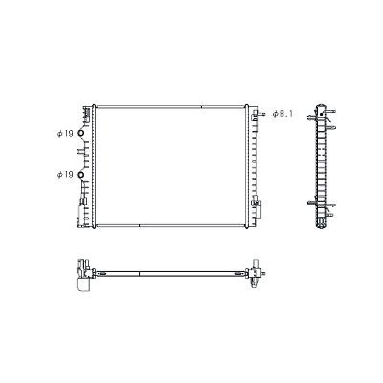 NIEDERTEMPERATURKÜHLER   , passend für RENAULT Clio III 0,9 TCe 144610515R