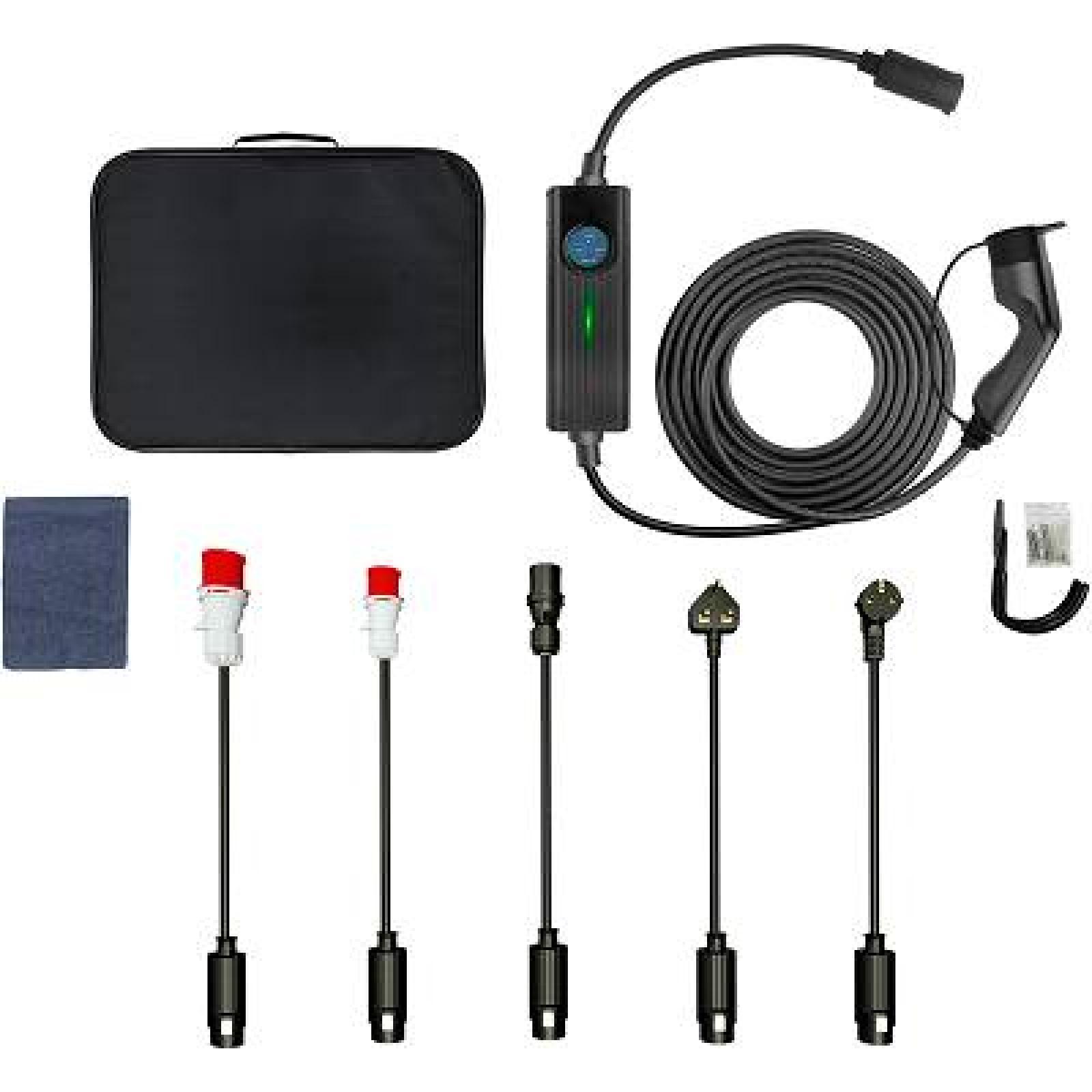 PORTABLE WALLBOX 16KW, passend für TYP2 TPE-KABEL 24A/16KW