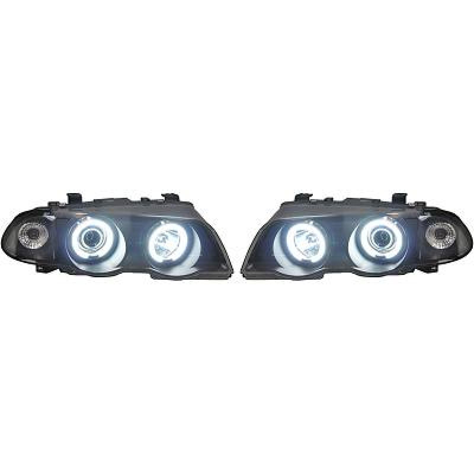 SCHEINWERFERSATZ  BMW E46, passend für 98-01  H1+H1+MOTOR FÜR LWR