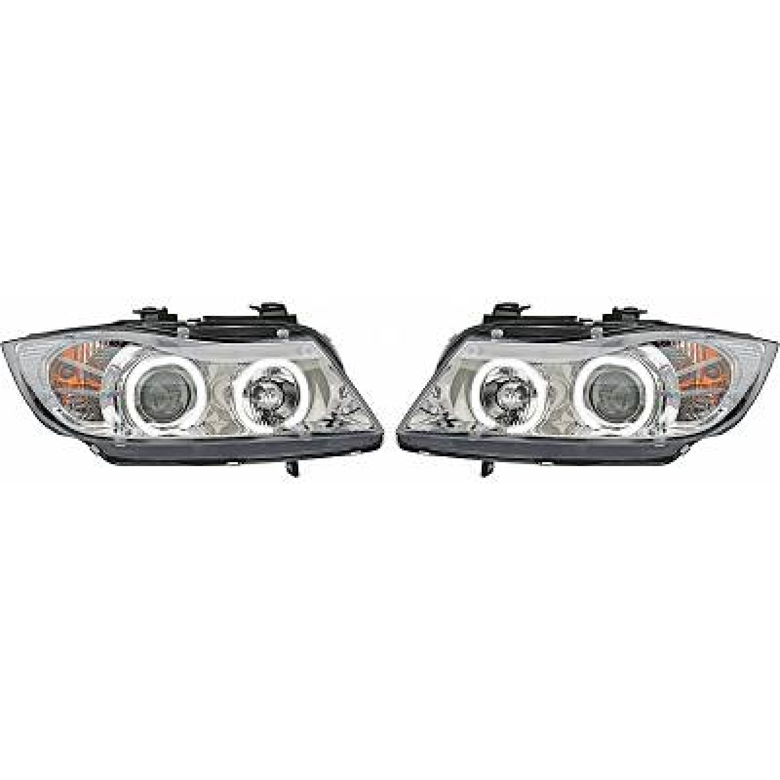 SCHEINWERFERSATZ  BMW E90, passend für 05-08        H1+H1 FÜR LWR