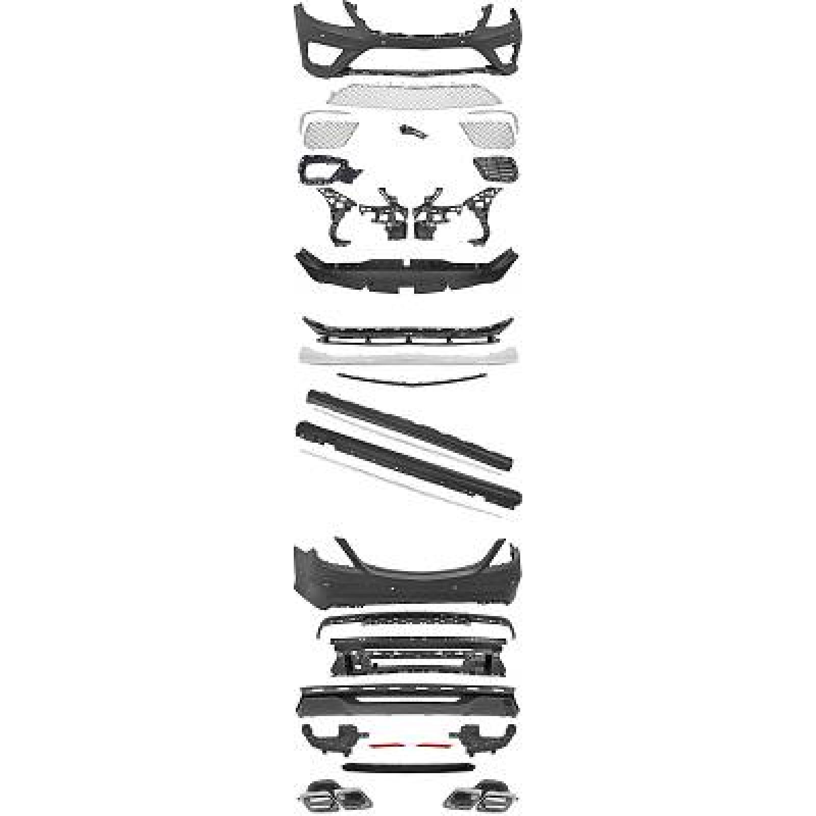 STOßSTANGEN SET      W222, passend für 13-17     SPORT S65-OPTIK,