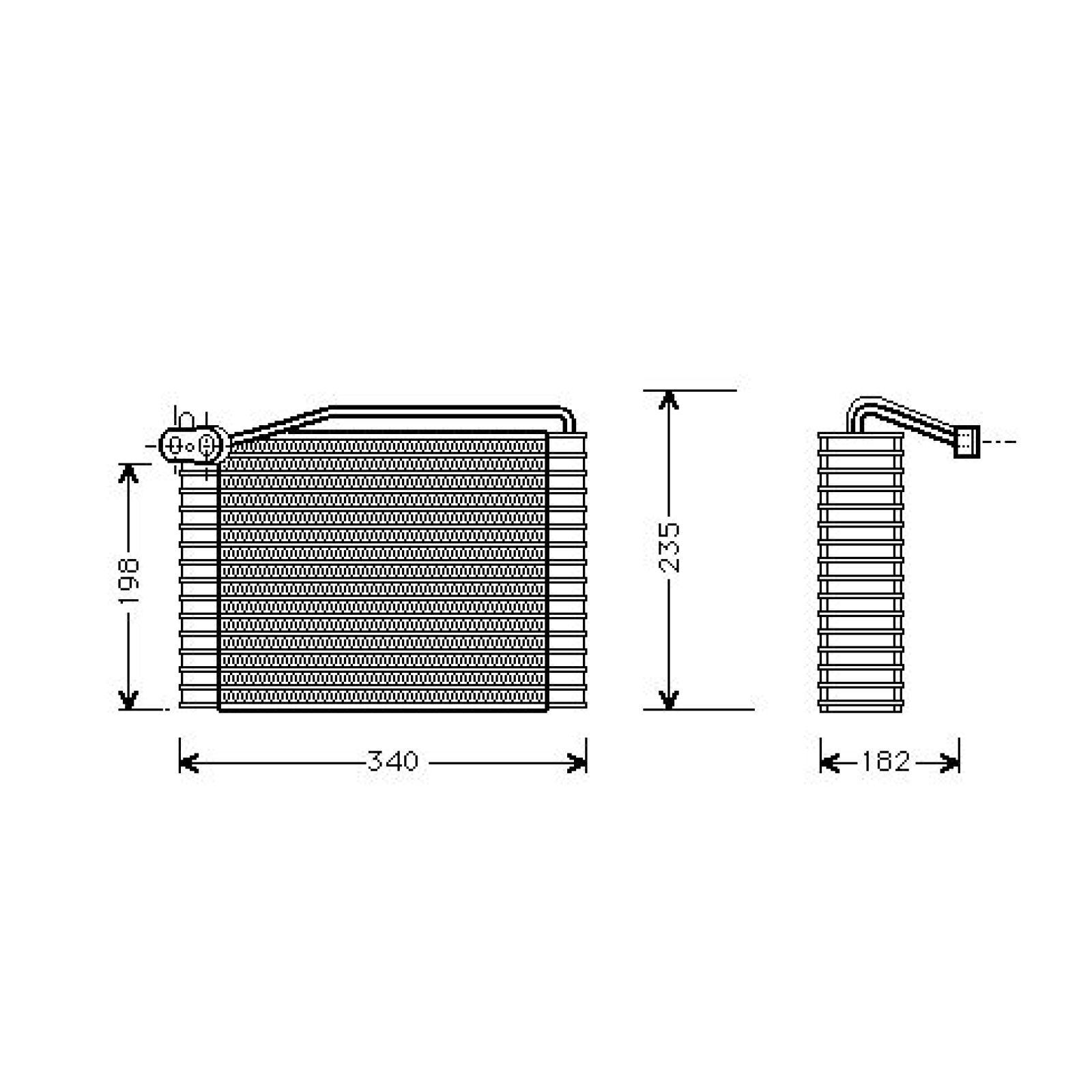 VERDAMPFER passend für VERDAMPFER AUDI 8D1820103