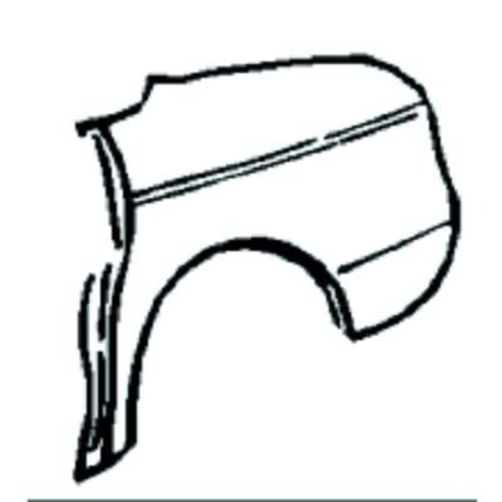 ZIERLEISTE SEITE.RE. W123, passend für 75-84 A123 690 10 80